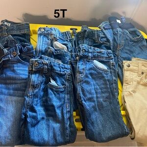 Casual Bottoms Blue and Tan